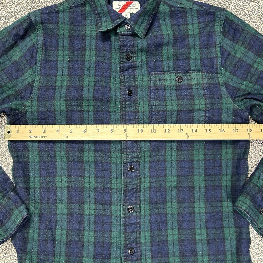 Best Made Company Co. Wool Blend Portuguese Button Up Long Sleeve Shirt Mens XS - Picture 11 of 14